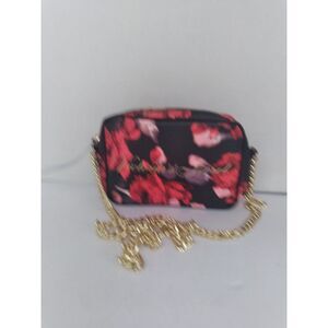 Victoria's Secret Floral Camera Bag Crossbody Gold‎ Chain Strap Purse
